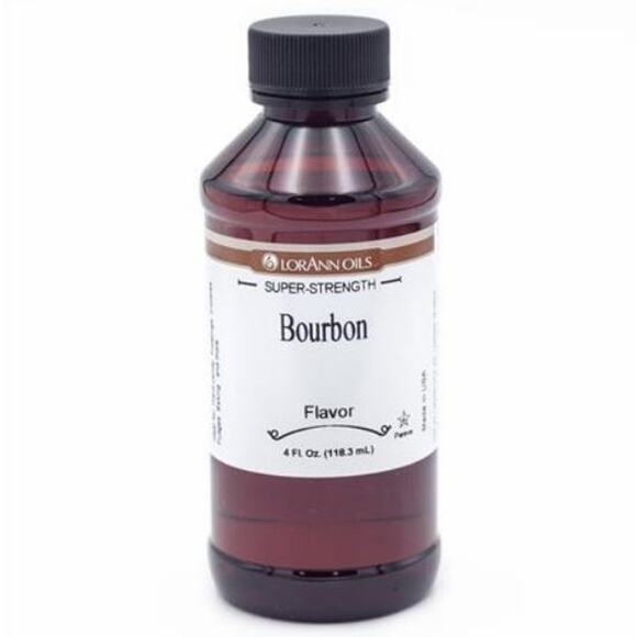 Food Grade Essence Extract Lorann Oils Super Strength Pure Bourbon Flavor 4 oz - Picture 1 of 5